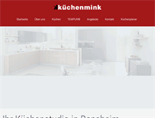 Tablet Screenshot of kuechenmink.de